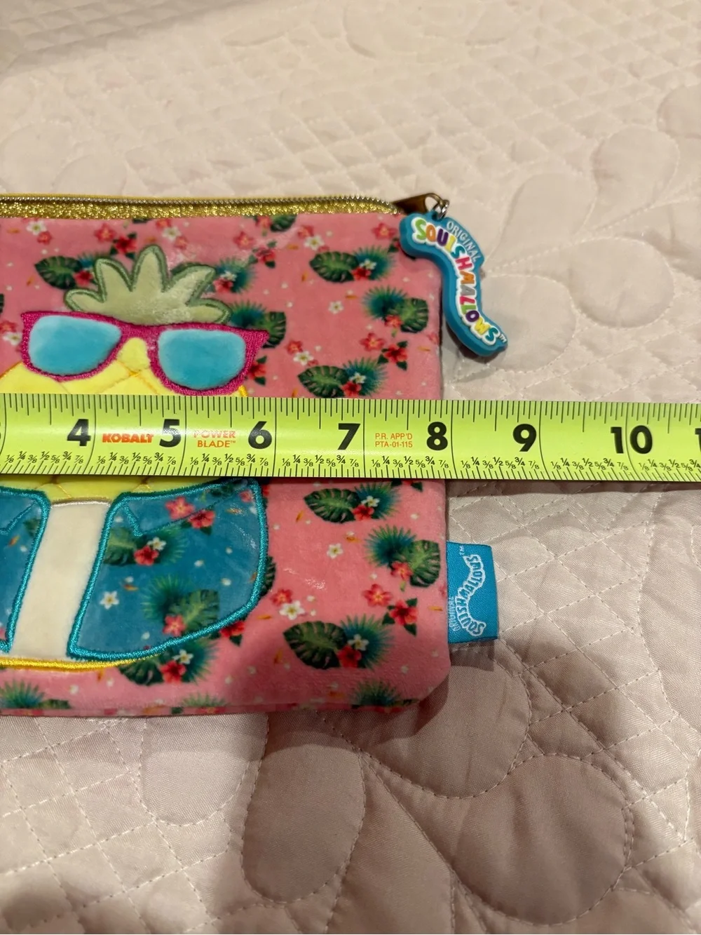 Squishmallows Original Maul the Pineapple Zipper Pouch